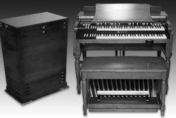 Hammond organ and Leslie cabinet